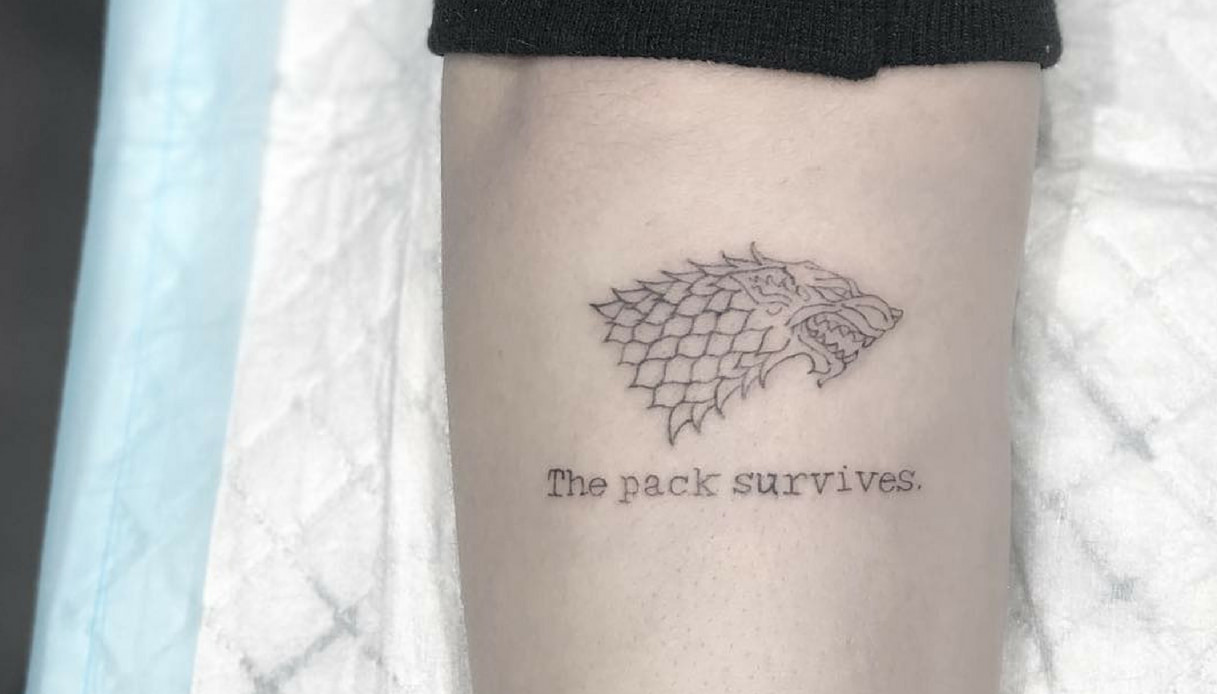 Tatuaggio Sophie Turner Sansa su Game of Throse