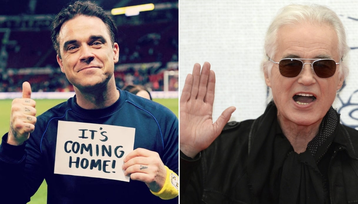 Pare che Robbie Williams e Jimmy Page si facciano i dispetti