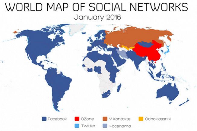 Diffusione social nel mondo