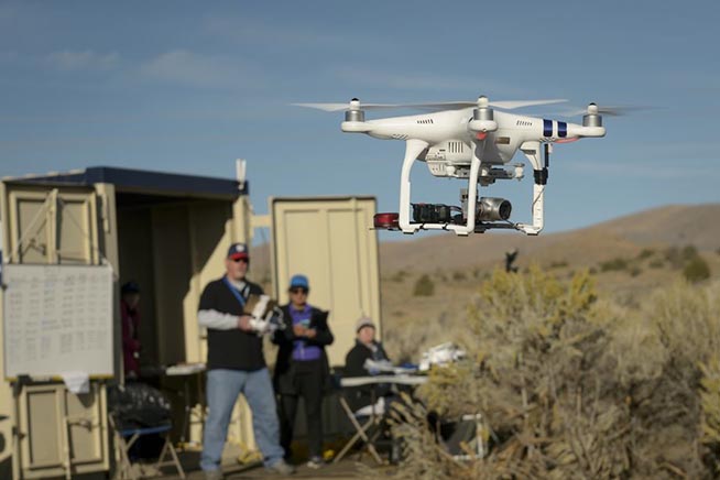 Drone in volo