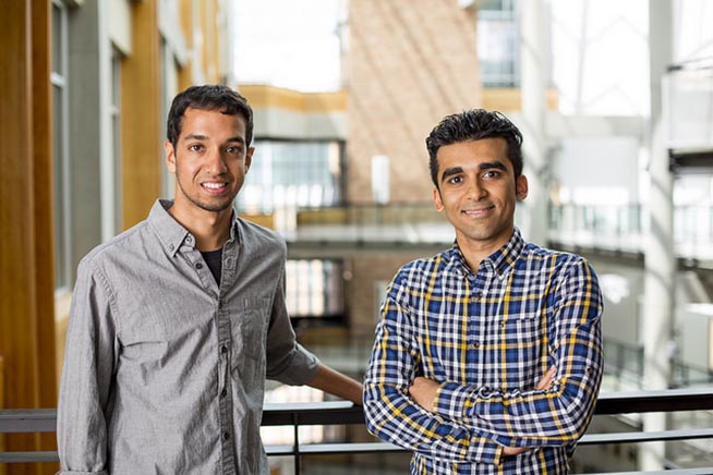 Vikram Iyer (a sinistra) e Mehrdad Hessar (a destra)