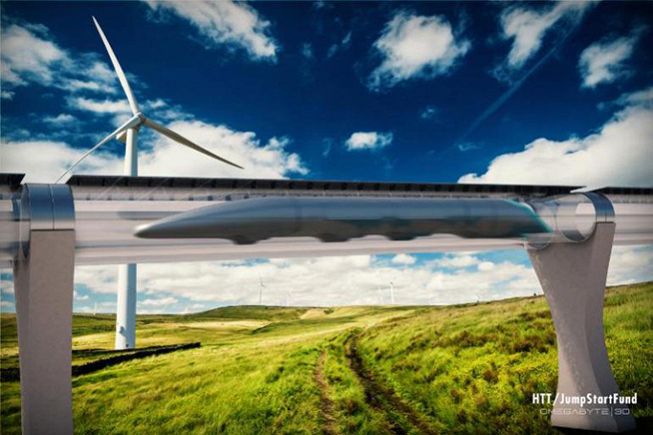 Premi sull'immagine per scoprire come funziona il progetto di Hyperloop per collegare l'Europa in 10 minuti