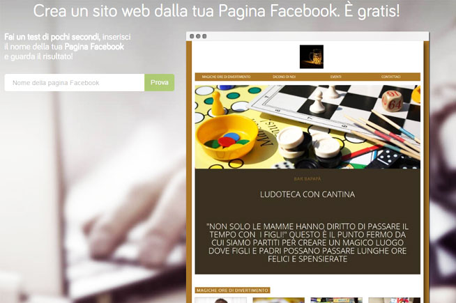 Homepage di Libero Pages