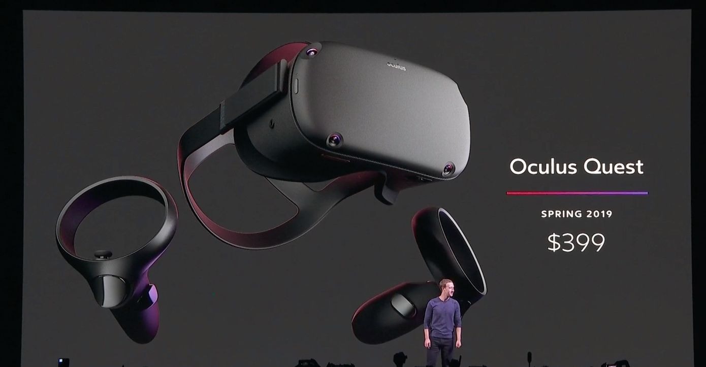 Oculus Quest, il visore a realtà virtuale di Facebook per i videogame